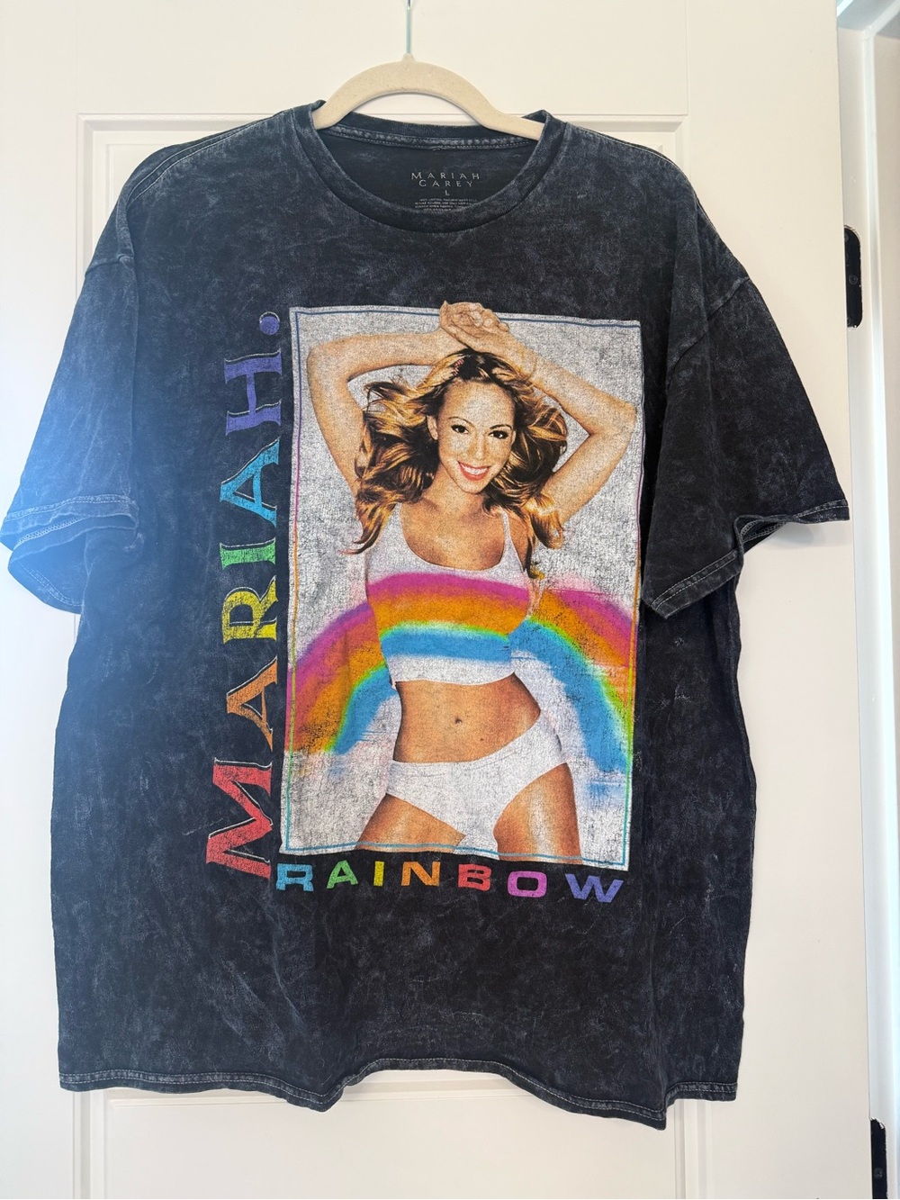 Rainbow Graphic Tee - Black